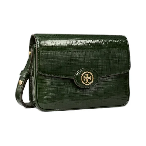 Tory Burch Robinson Crosshatched Convertible Shoulder Bag