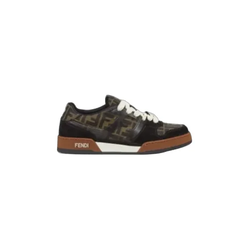 Fendi Match Ff Jacquard Low-Top Sneakers