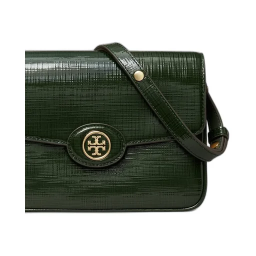 Tory Burch Robinson Crosshatched Convertible Shoulder Bag
