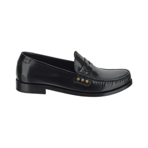 Saint Laurent Almond Toe Slip-On Loafers