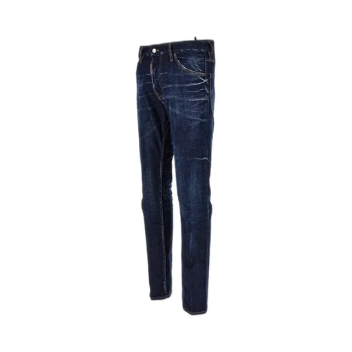 Dsquared2 Logo-Patch Slim-Cut Jeans