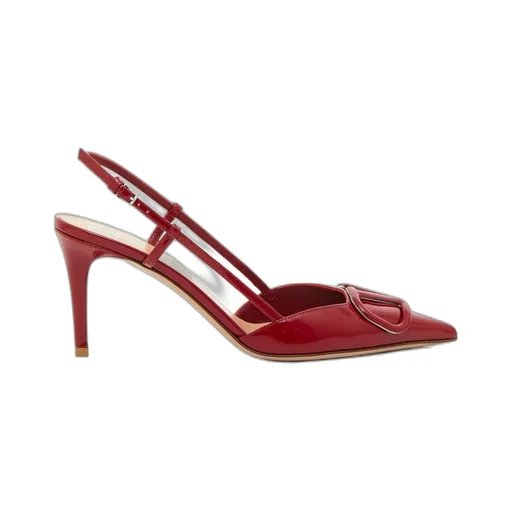 Vlogo Signature Patent Leather Slingback Pump 80Mm