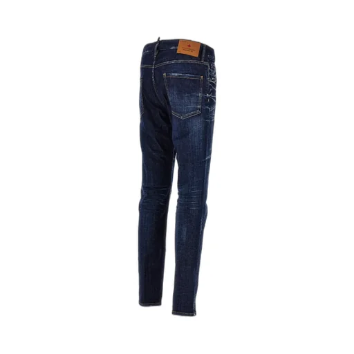 Dsquared2 Logo-Patch Slim-Cut Jeans