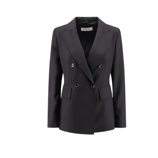 Max Mara Sanna Double-Breasted Long-Sleeved Jacket