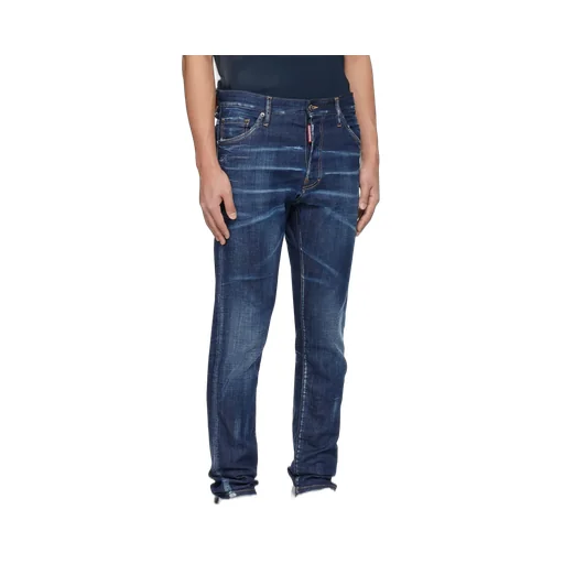 Dsquared2 Logo-Patch Slim-Cut Jeans