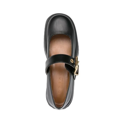 Marni Buckle Detailed Platform Mary Janes