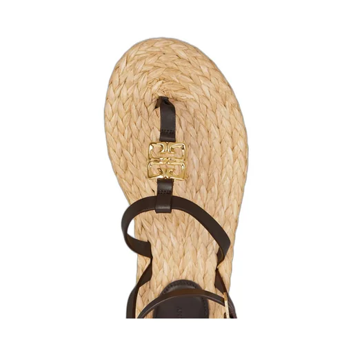 Givenchy 4G Plaque Raffia Sandals