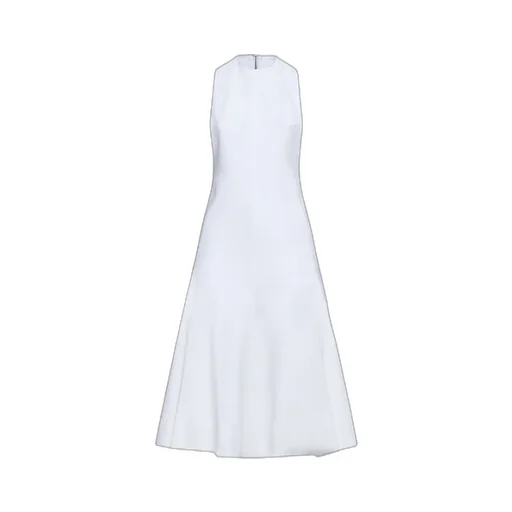 Jacquemus La Robe Favola Flared Halter Dress