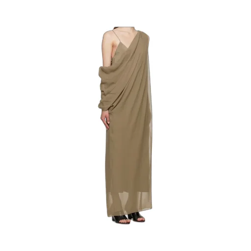 Khaite Taj Asymmetric Chiffon Maxi Dress