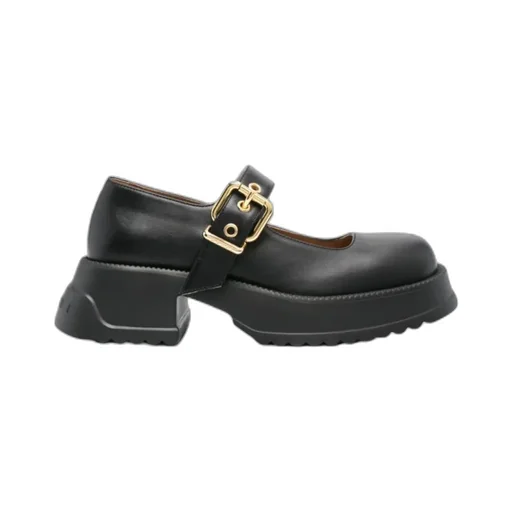 Marni Buckle Detailed Platform Mary Janes