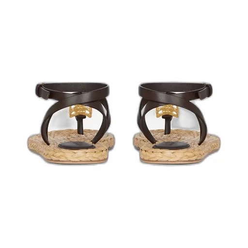Givenchy 4G Plaque Raffia Sandals