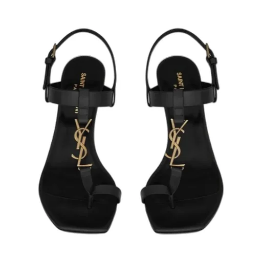 Saint Laurent Cassandra Monogram Sandals