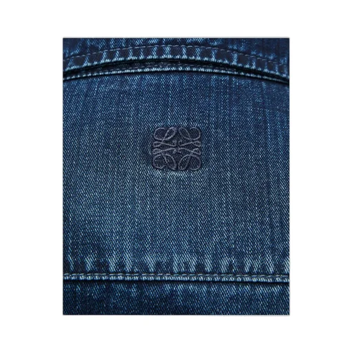 Pleated Shirt In Denim