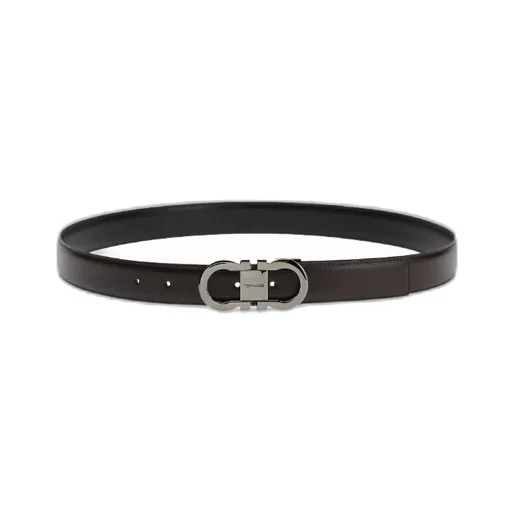 Salvatore Ferragamo Gancini Buckled Reversible Belt