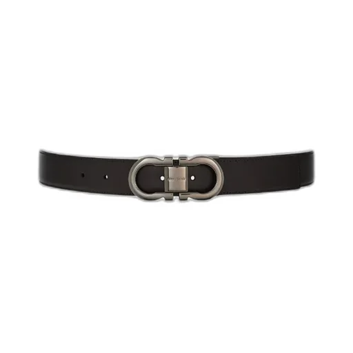 Salvatore Ferragamo Gancini Buckled Reversible Belt