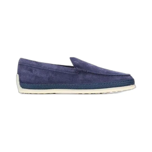 Tod's Round Toe Slip On Loafers