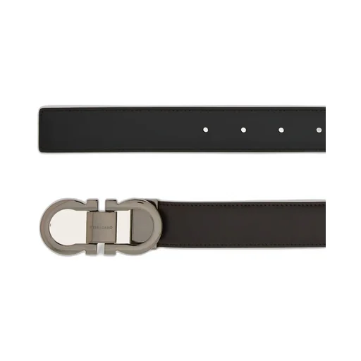 Salvatore Ferragamo Gancini Buckled Reversible Belt