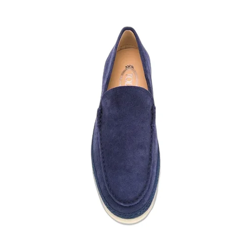 Tod's Round Toe Slip On Loafers