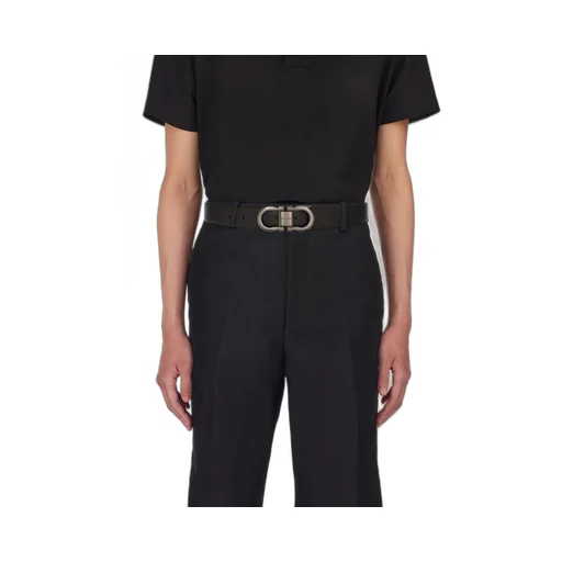 Salvatore Ferragamo Gancini Buckled Reversible Belt