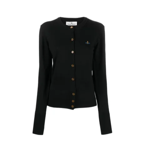 Vivienne Westwood Orb Embroidered Buttoned Cardigan