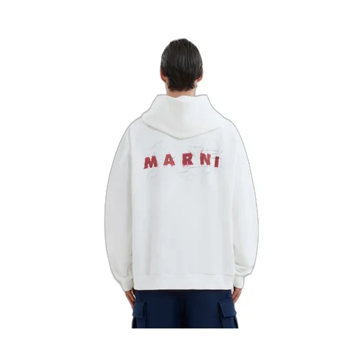 Marni Logo-Printed Long-Sleeved Hoodie