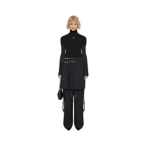 Givenchy High-Waisted Pleated Kilt Skirt
