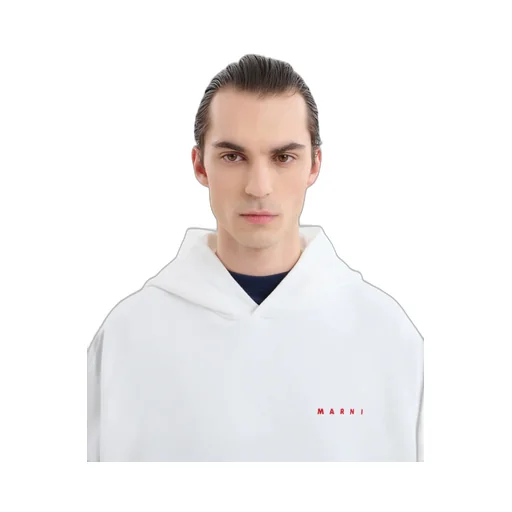 Marni Logo-Printed Long-Sleeved Hoodie
