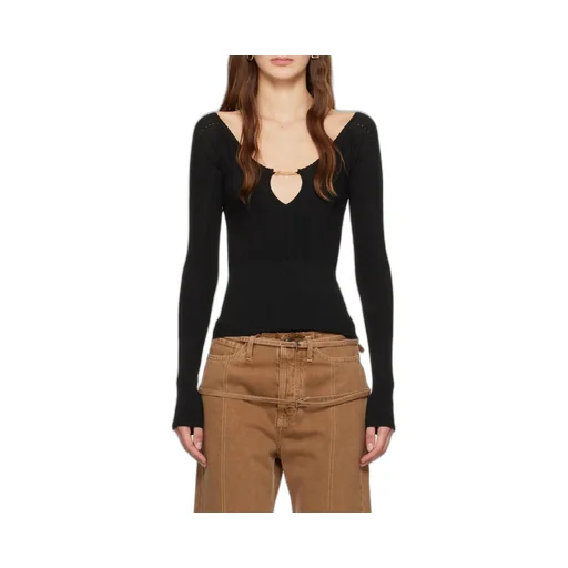 Jacquemus Pralu Ribbed Top
