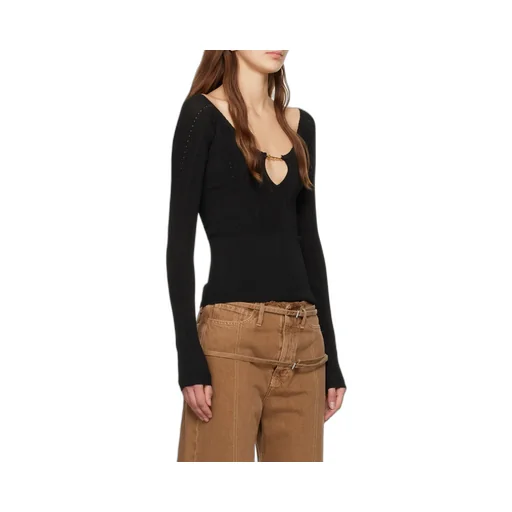 Jacquemus Pralu Ribbed Top