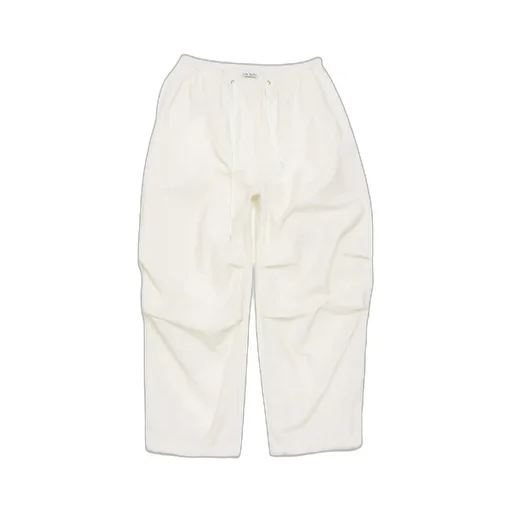Drawstring Wide-Leg Trousers