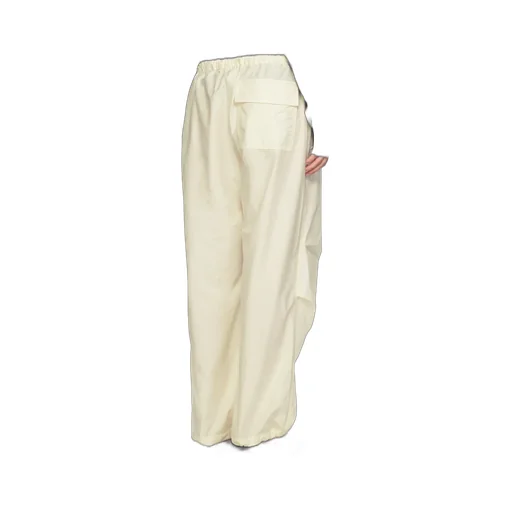 Drawstring Wide-Leg Trousers