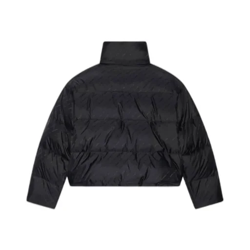 Piumino Allover Logo Bb Puffer Da Donna In Nero