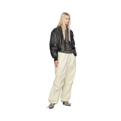 Drawstring Wide-Leg Trousers