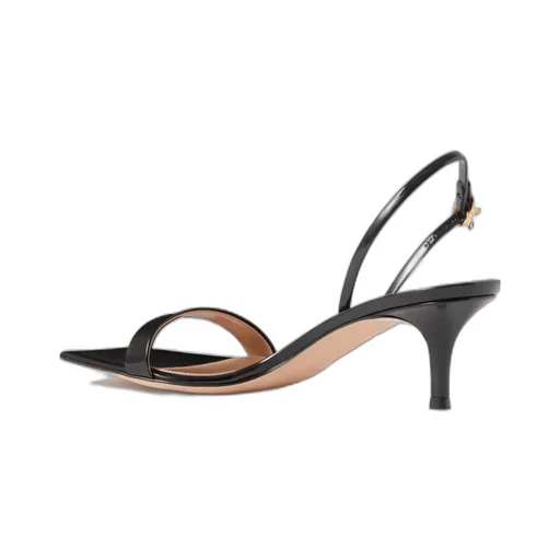 Logo Clasp High-Heeled Sandals
