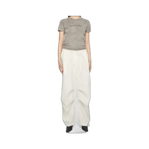 Drawstring Wide-Leg Trousers