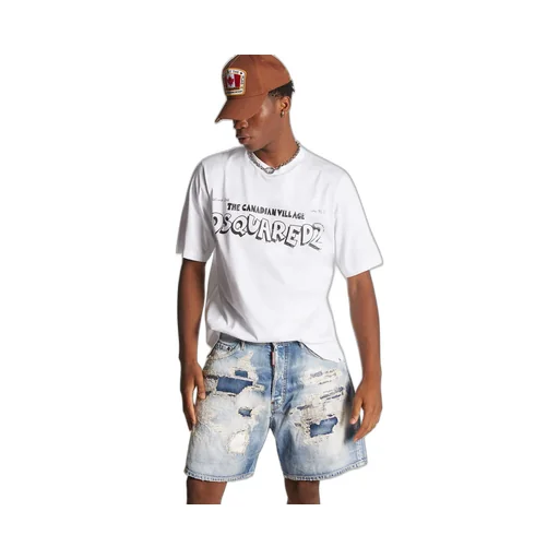 Dsquared2 Logo Printed Crewneck T-Shirt