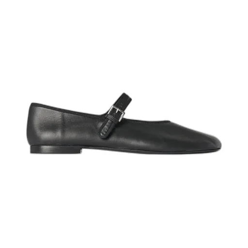 The Row Boheme Mj Round-Toe Flat Ballerina Shoes