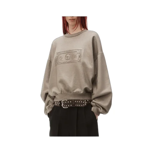 Alexander Wang Dollar Bill Crewneck Sweatshirt