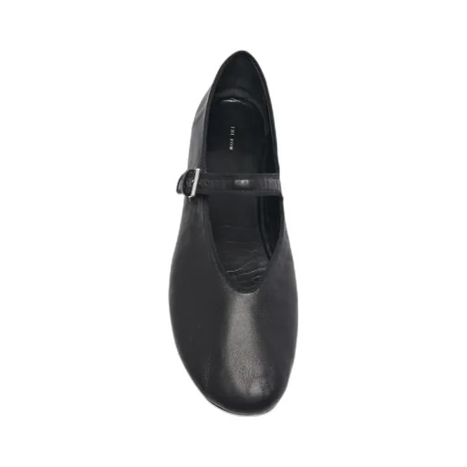 The Row Boheme Mj Round-Toe Flat Ballerina Shoes