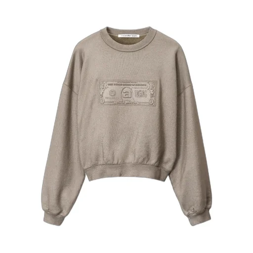 Alexander Wang Dollar Bill Crewneck Sweatshirt