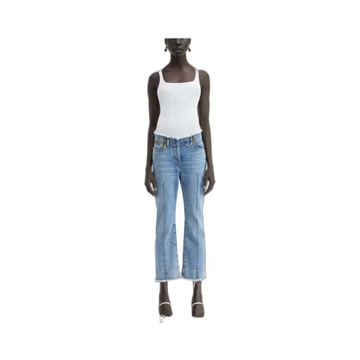 Straight Denim Trousers