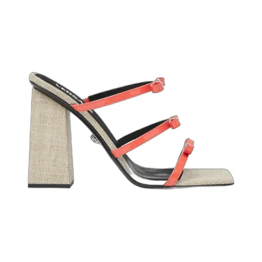 Versace Gianni Ribbon Square-Toe Sandals