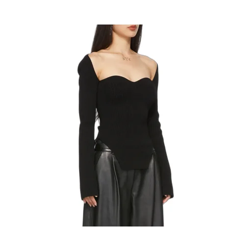 Khaite Maddy Knitted Long Sleeved Top