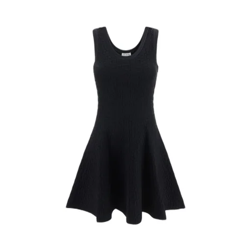 AlaÏA Embossed Sleeveless Mini Dress