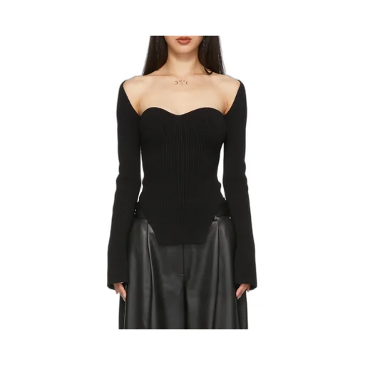 Khaite Maddy Knitted Long Sleeved Top