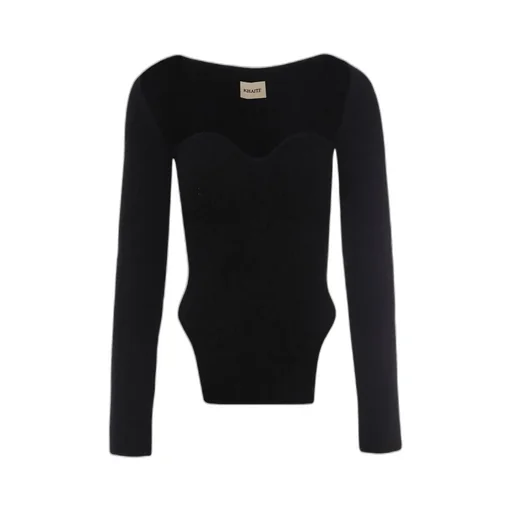 Khaite Maddy Knitted Long Sleeved Top