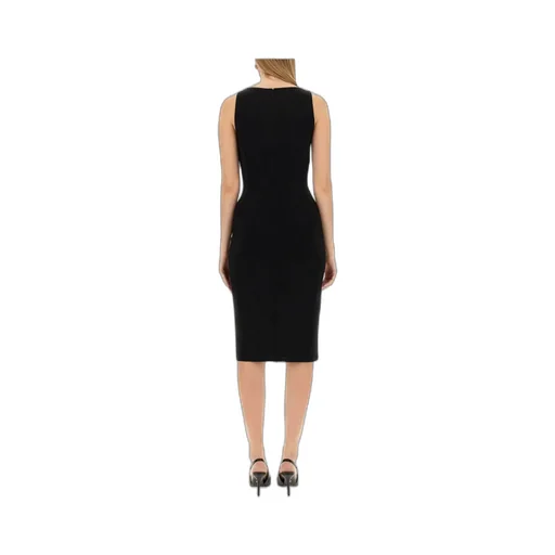 Versace Sleeveless Cowl-Neck Midi Dress