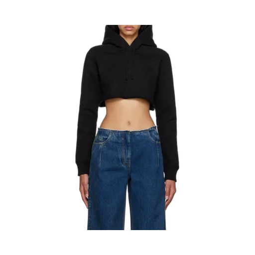 Cropped Hoodie In Cotton