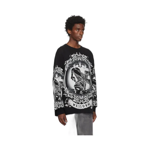 Printed Long-Sleeved T-Shirt
