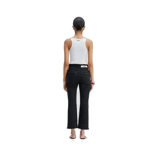 Jacquemus Frayed Cropped Jeans